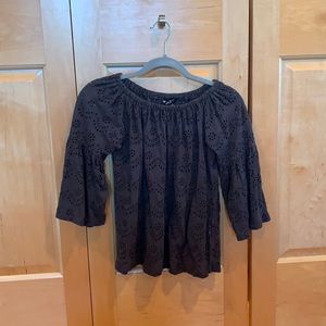 Gray Lucky Brand Flowy Top Size XS